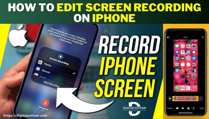 How to edit screen recording on iPhone