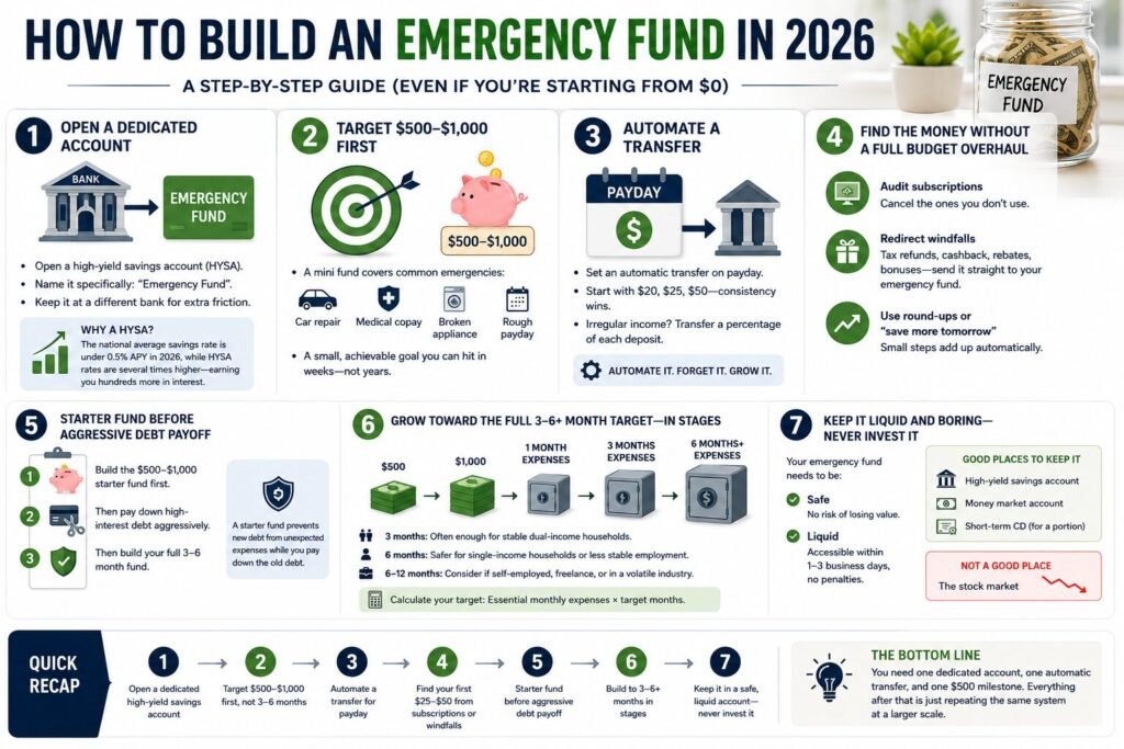 How to Build an Emergency Fund in 2026