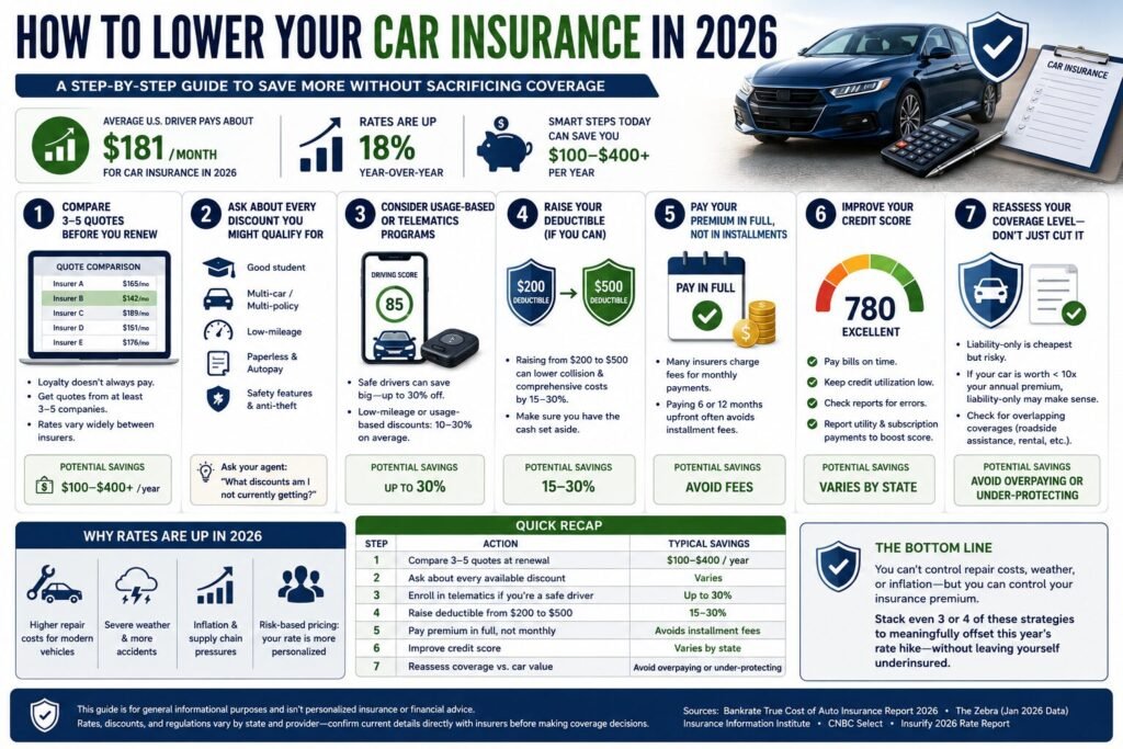 How to Lower Your Car Insurance in 2026